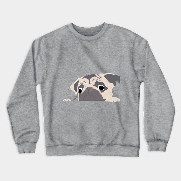 pug Crewneck Sweatshirt by Hunnyboosmadness